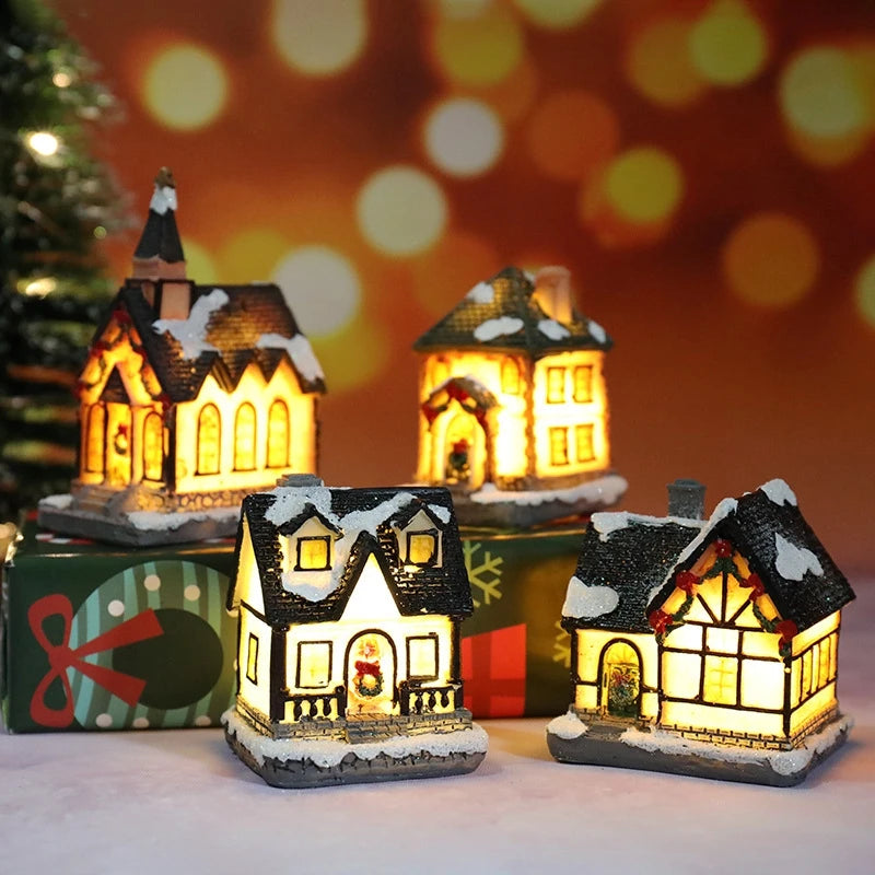 🏠 Christmas House Night Light – Holiday Home Decor (With Battery)