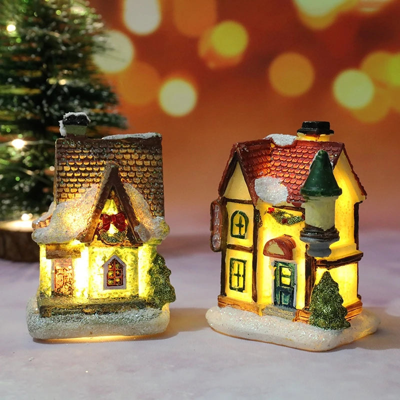 🏠 Christmas House Night Light – Holiday Home Decor (With Battery)