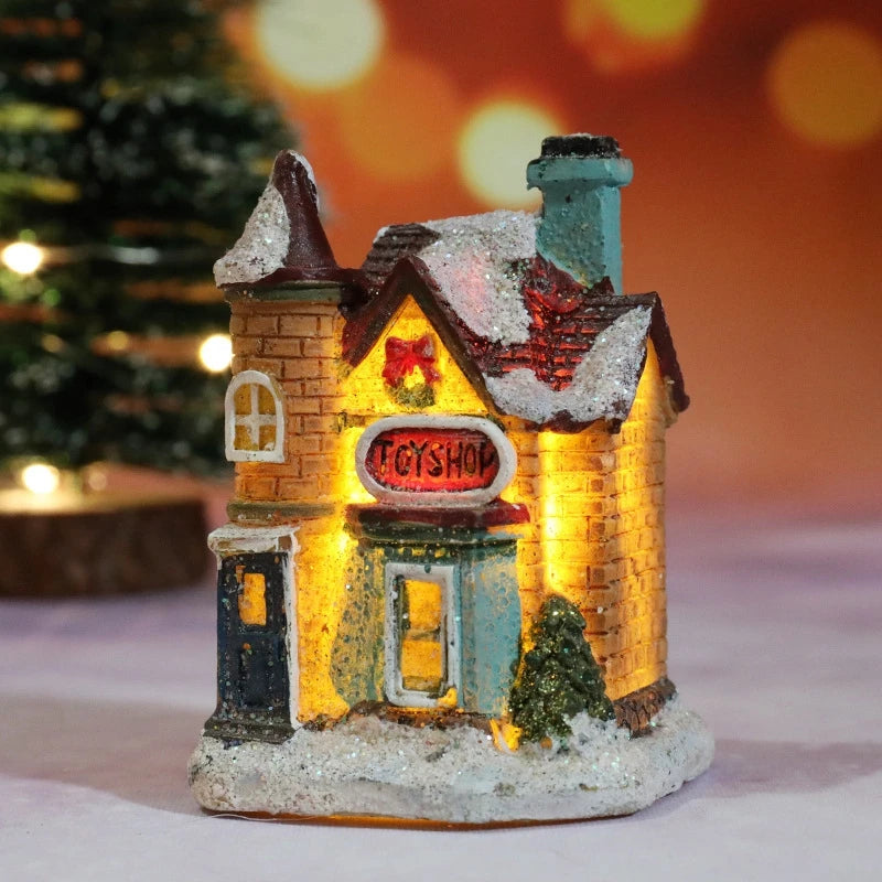 🏠 Christmas House Night Light – Holiday Home Decor (With Battery)