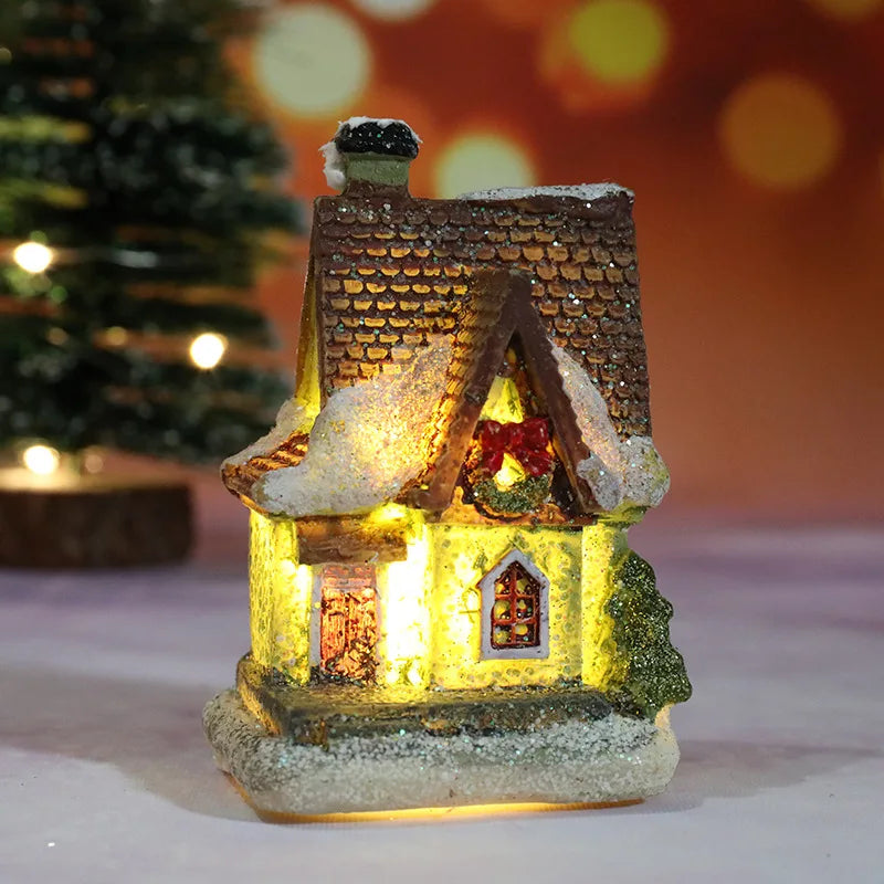 🏠 Christmas House Night Light – Holiday Home Decor (With Battery)