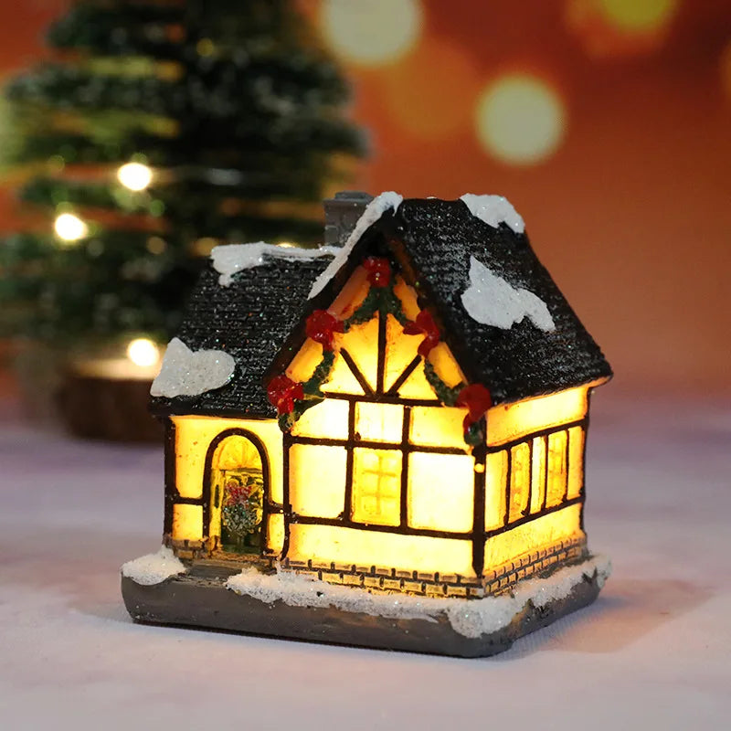 🏠 Christmas House Night Light – Holiday Home Decor (With Battery)