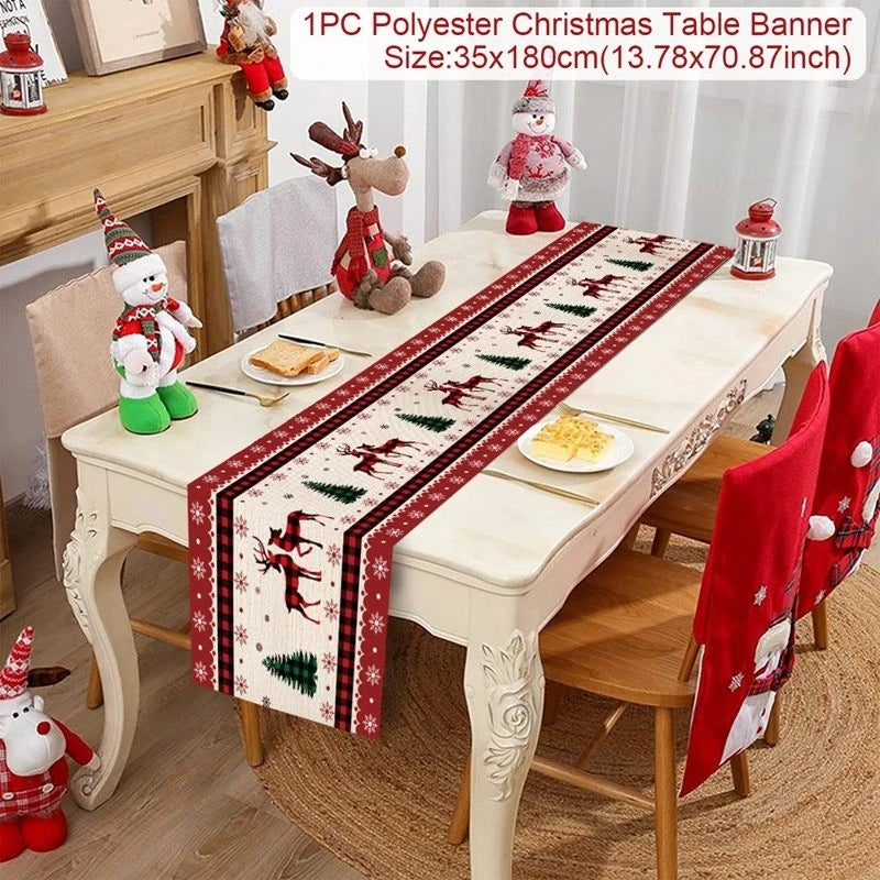 Christmas Table Runner – Merry Christmas Home Decoration 2025