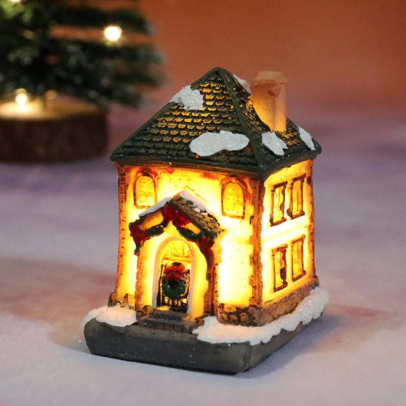 🏠 Christmas House Night Light – Holiday Home Decor (With Battery)
