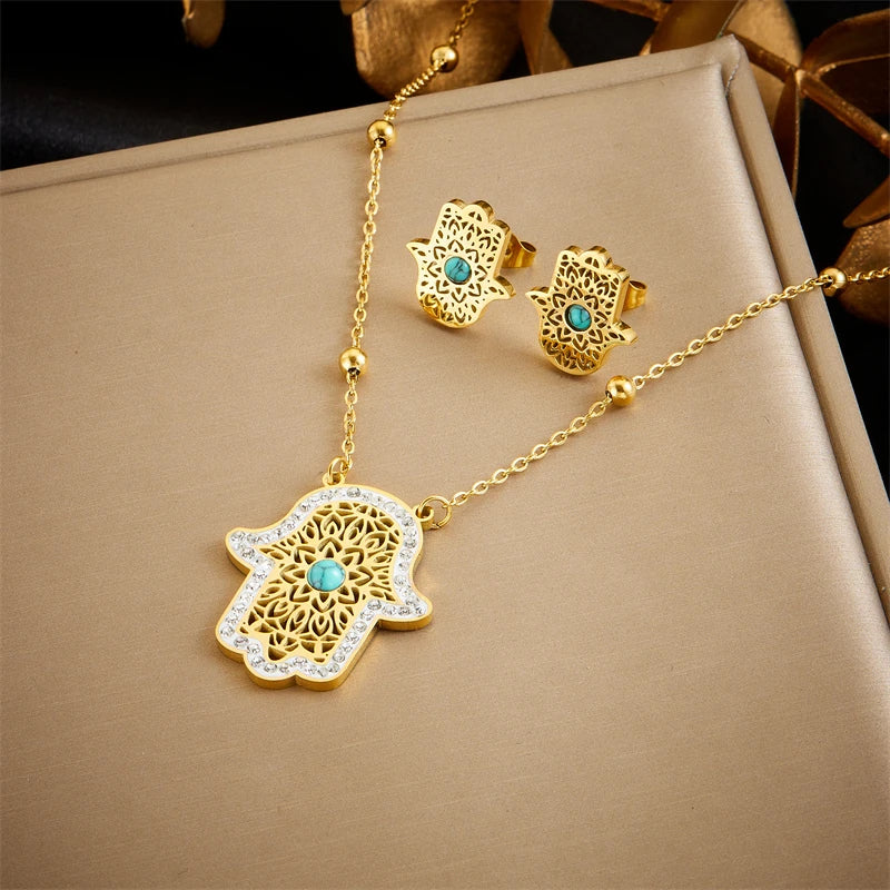 Tree of Life Turquoise Jewelry Set for Women