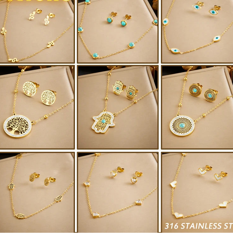 Tree of Life Turquoise Jewelry Set for Women