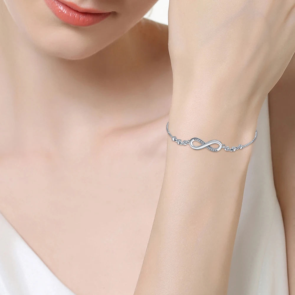 Original 925 Silver Lucky Zircon Bracelet