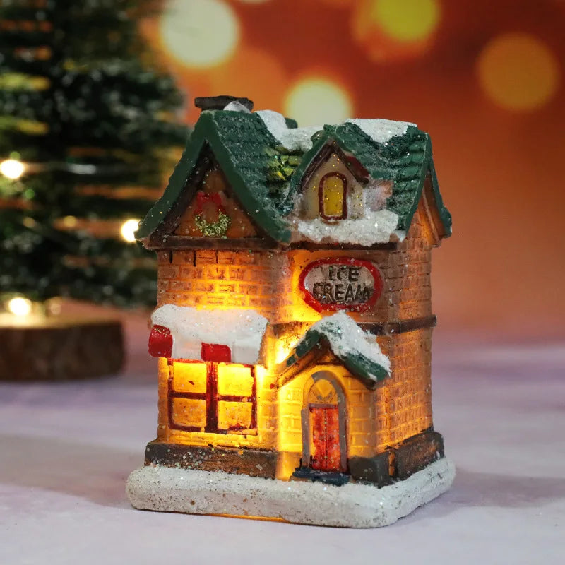 🏠 Christmas House Night Light – Holiday Home Decor (With Battery)