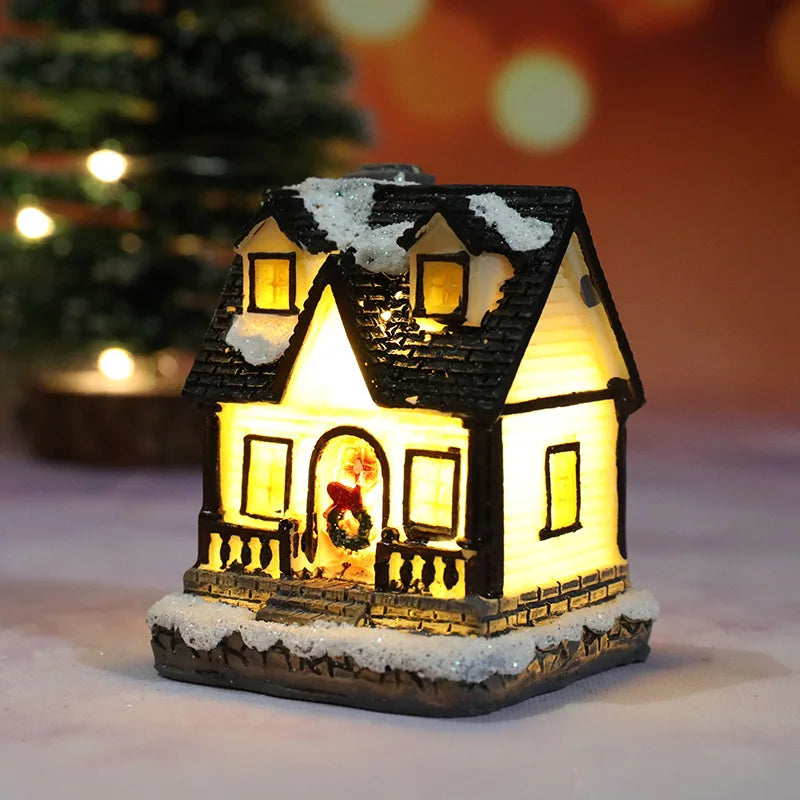 🏠 Christmas House Night Light – Holiday Home Decor (With Battery)