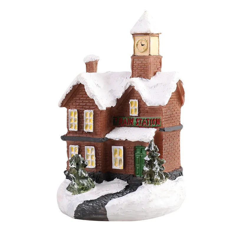 🏠 Christmas House Night Light – Holiday Home Decor (With Battery)