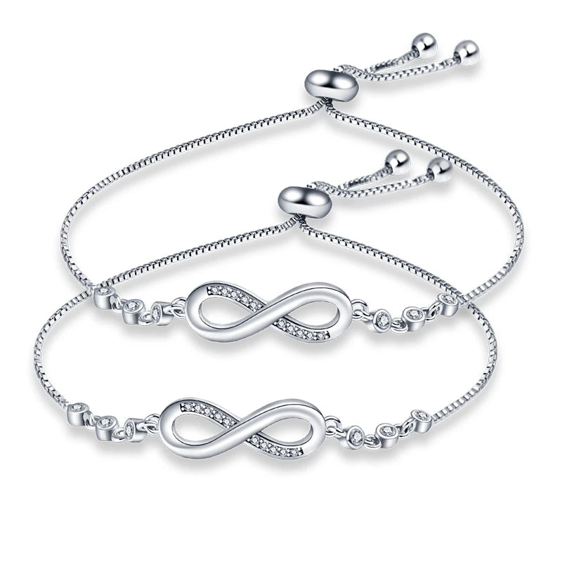 Original 925 Silver Lucky Zircon Bracelet