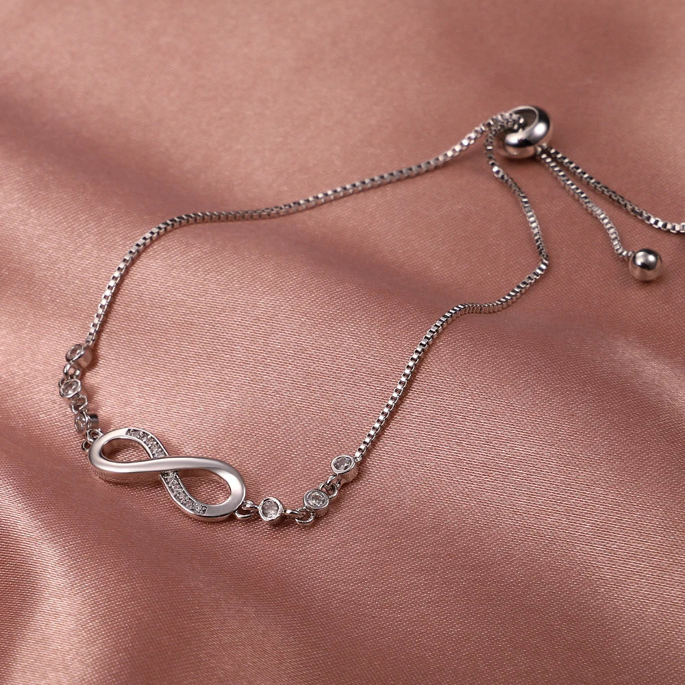 Original 925 Silver Lucky Zircon Bracelet