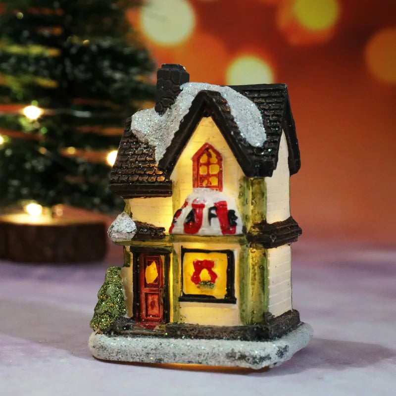 🏠 Christmas House Night Light – Holiday Home Decor (With Battery)