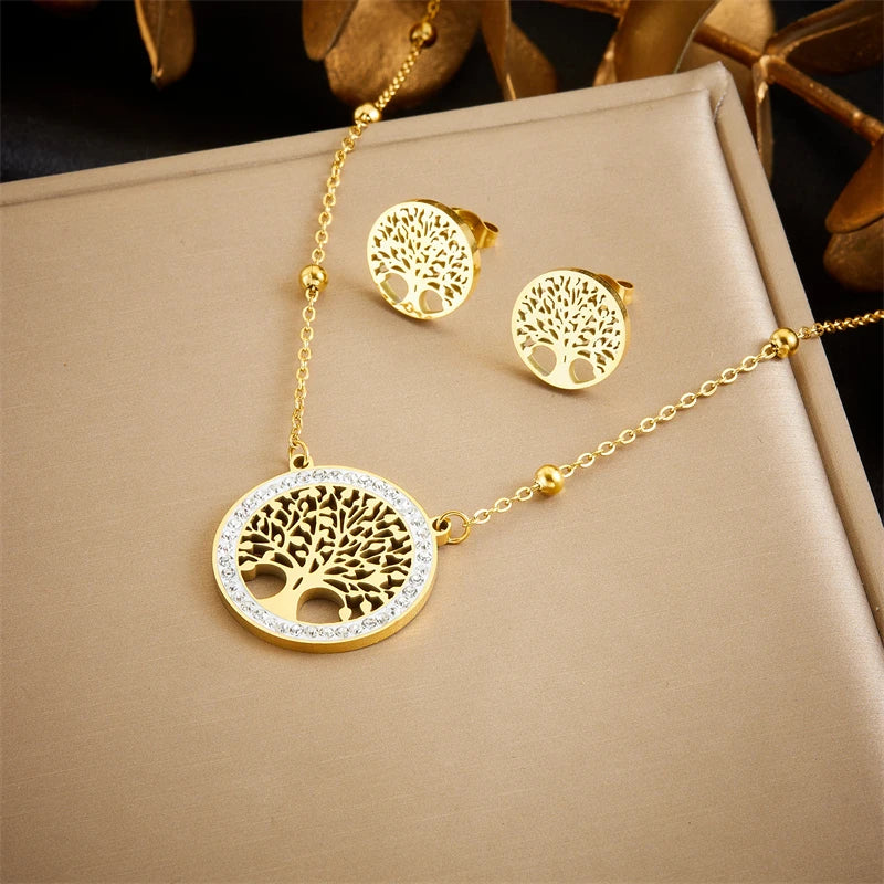 Tree of Life Turquoise Jewelry Set for Women
