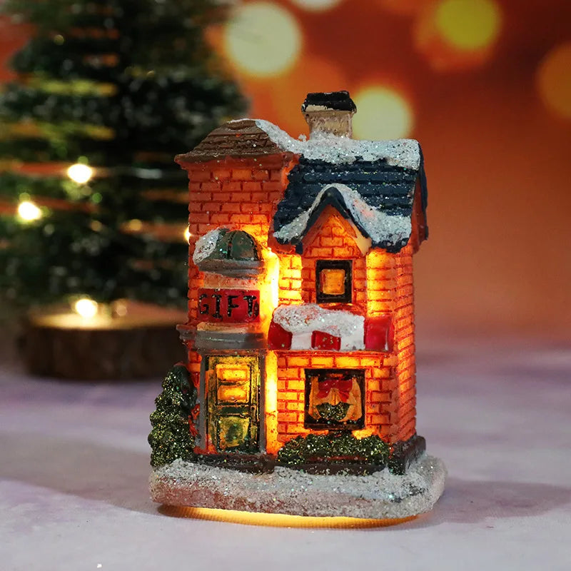 🏠 Christmas House Night Light – Holiday Home Decor (With Battery)
