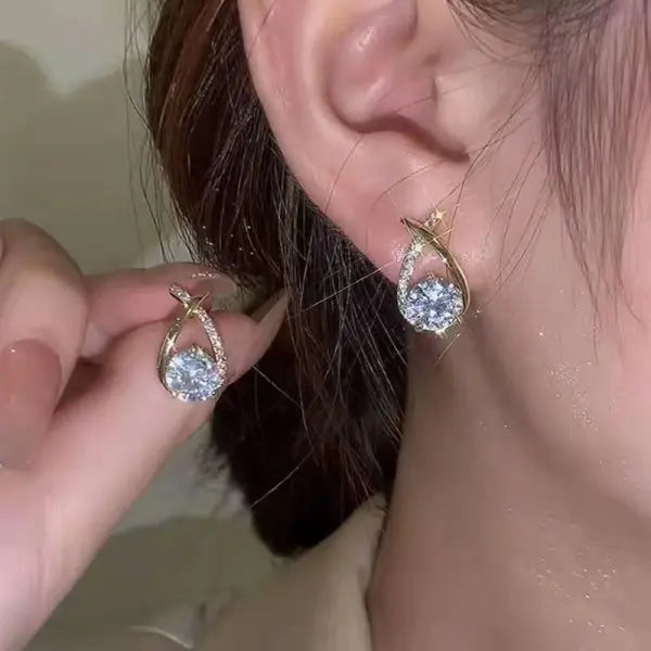 Exquisite Crystal Flower & Butterfly Tassel Earrings