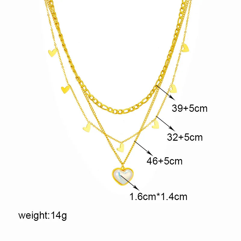 Butterfly & Moon Blue Eye Layered Necklace