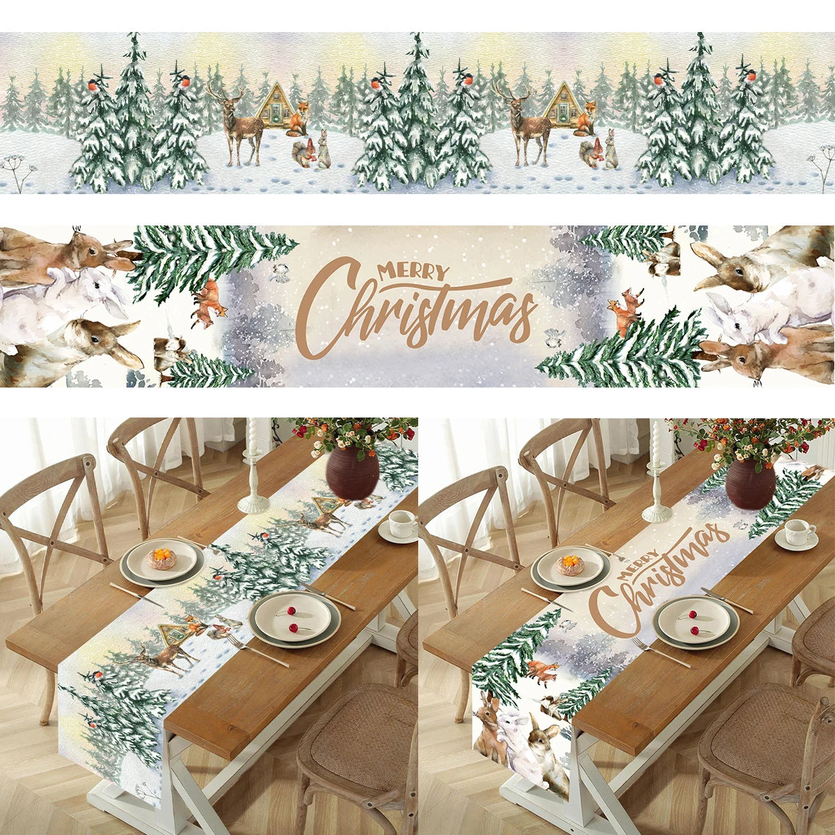 Christmas Table Runner – Merry Christmas Home Decoration 2025